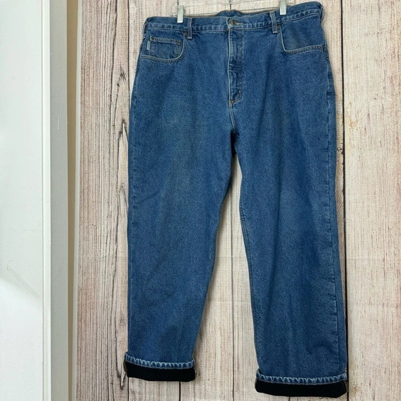 Carhartt Mens Lined Jeans size 42X30 - Picture 7 of 11